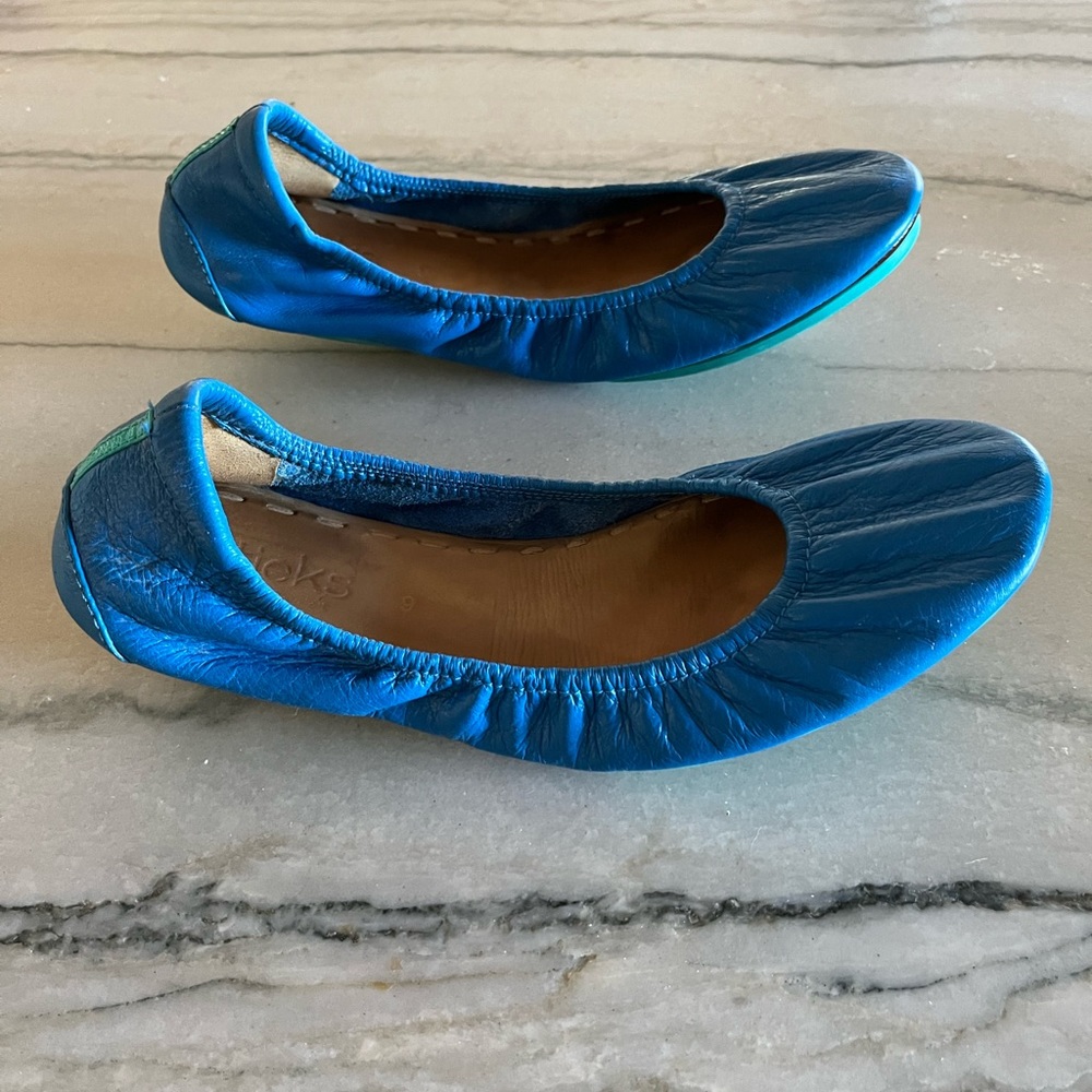 Tieks ballet flats size 9 blue